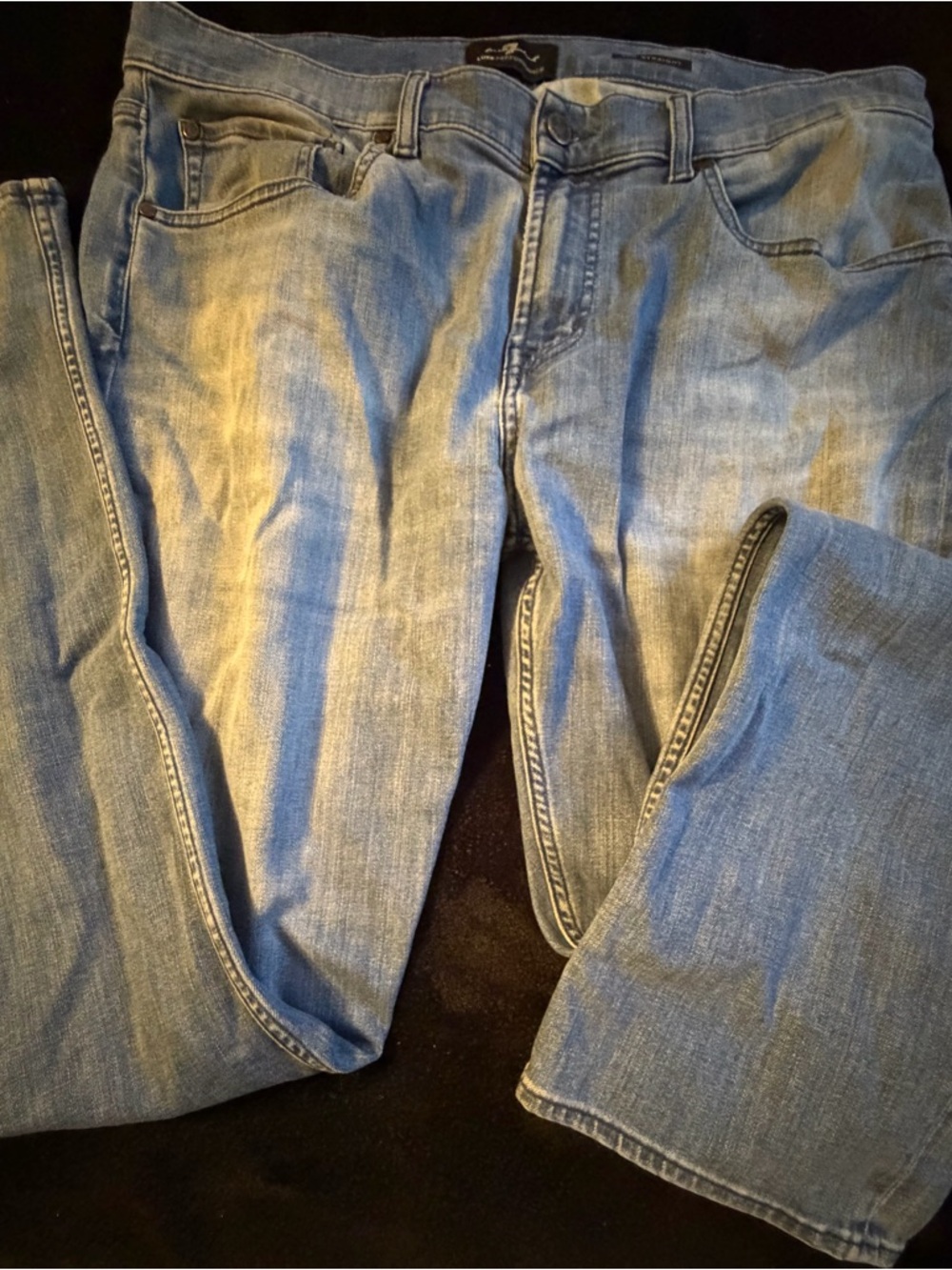 7 for all mankind‎ luxe performance the straight denim jeans faded size 36